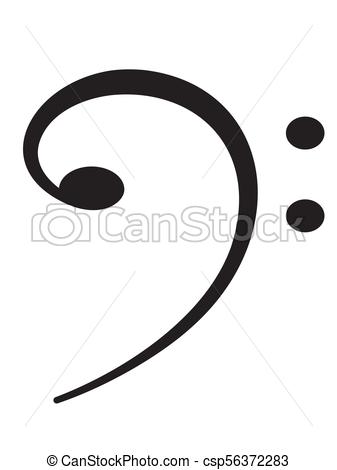 337x470 Bass Clef Illustration Illustration Of The Bass Clef Symbol