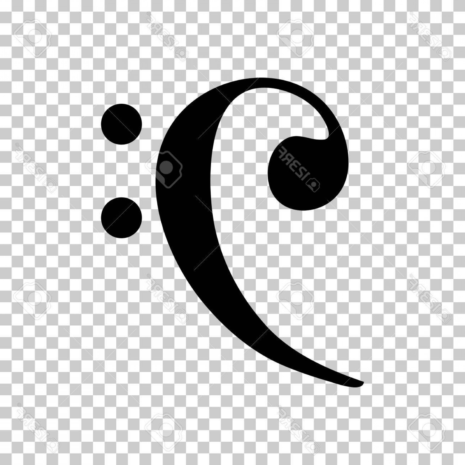 1560x1560 Photostock Vector Bass Clef Icon Black Icon On Transparent