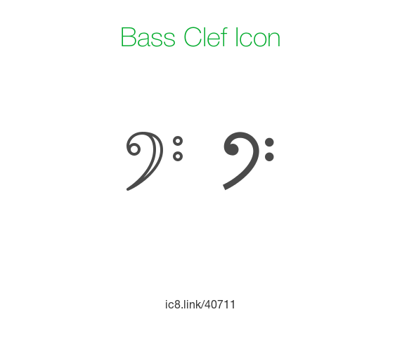 572x495 Bass Clef Icon