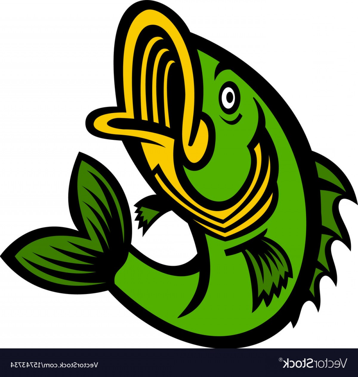 1200x1264 Jumpimg Bass Fish Silhouettes Vector Geekshirts