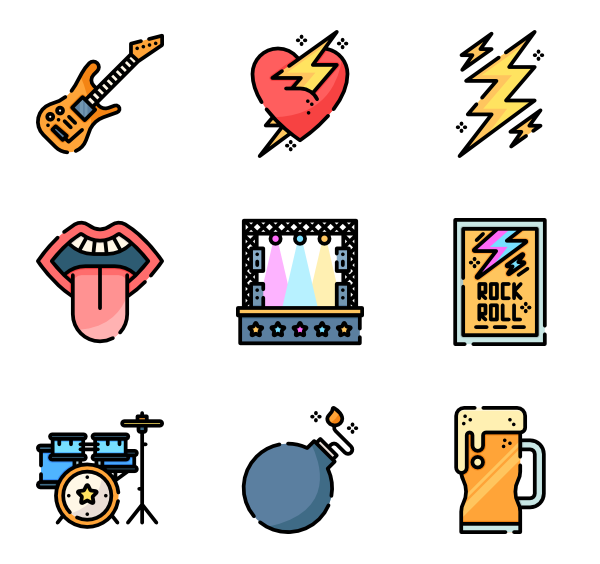 600x564 Bass Guitar Icons