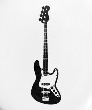 190x228 Bass Guitar Icon Bassist Bass Player Small Buttons Spreadshirt