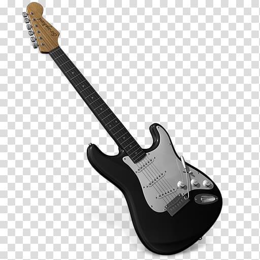 512x512 Electric Guitar Icon, Black Guitar Transparent Background Png