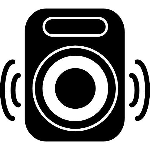 512x512 Rectangular Speakers With Bass Icons Free Download