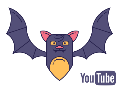 400x300 Free Flat Bat Icon + Video Process