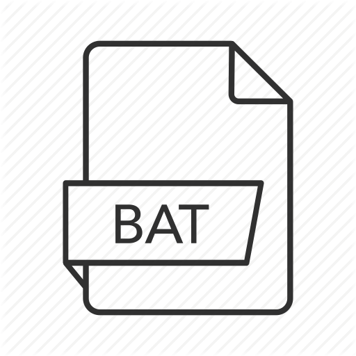 512x512 Bat Document, Bat File, Bat Icon, Bat Format, Bat Icon, Batch