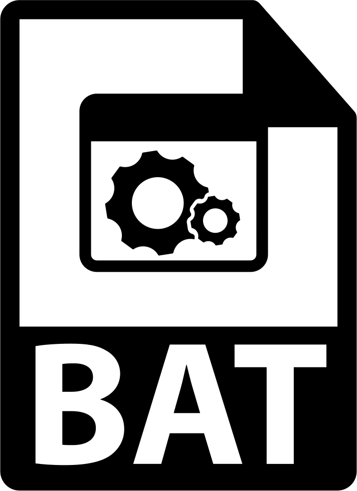 Исполняемый пакетный файл. Bat файл. Иконка bat файла. Расширение bat. The bat ярлык.