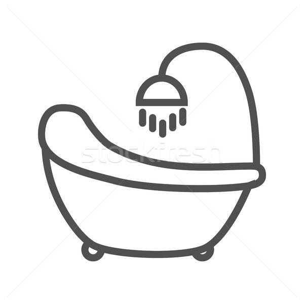 Bath Icon Line Vector Illustration Oleksii Afanasiev 600x600 Bath Icon Line Vector Illustration Oleksii Afanasiev