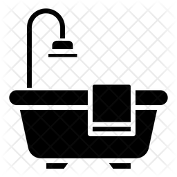 256x256 Bathtub Icon Of Glyph Style