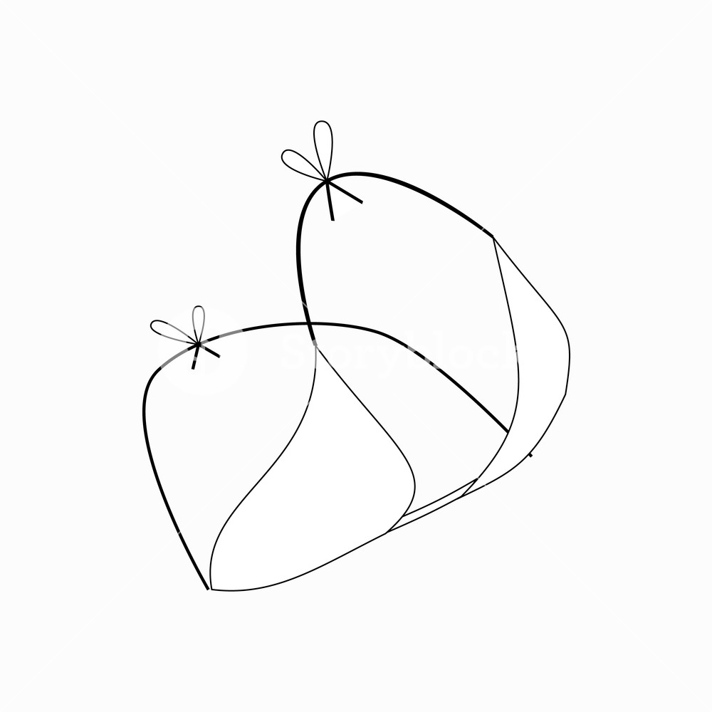 1000x1000 Women Bathing Suit Top Icon In Isometric Style Isolated