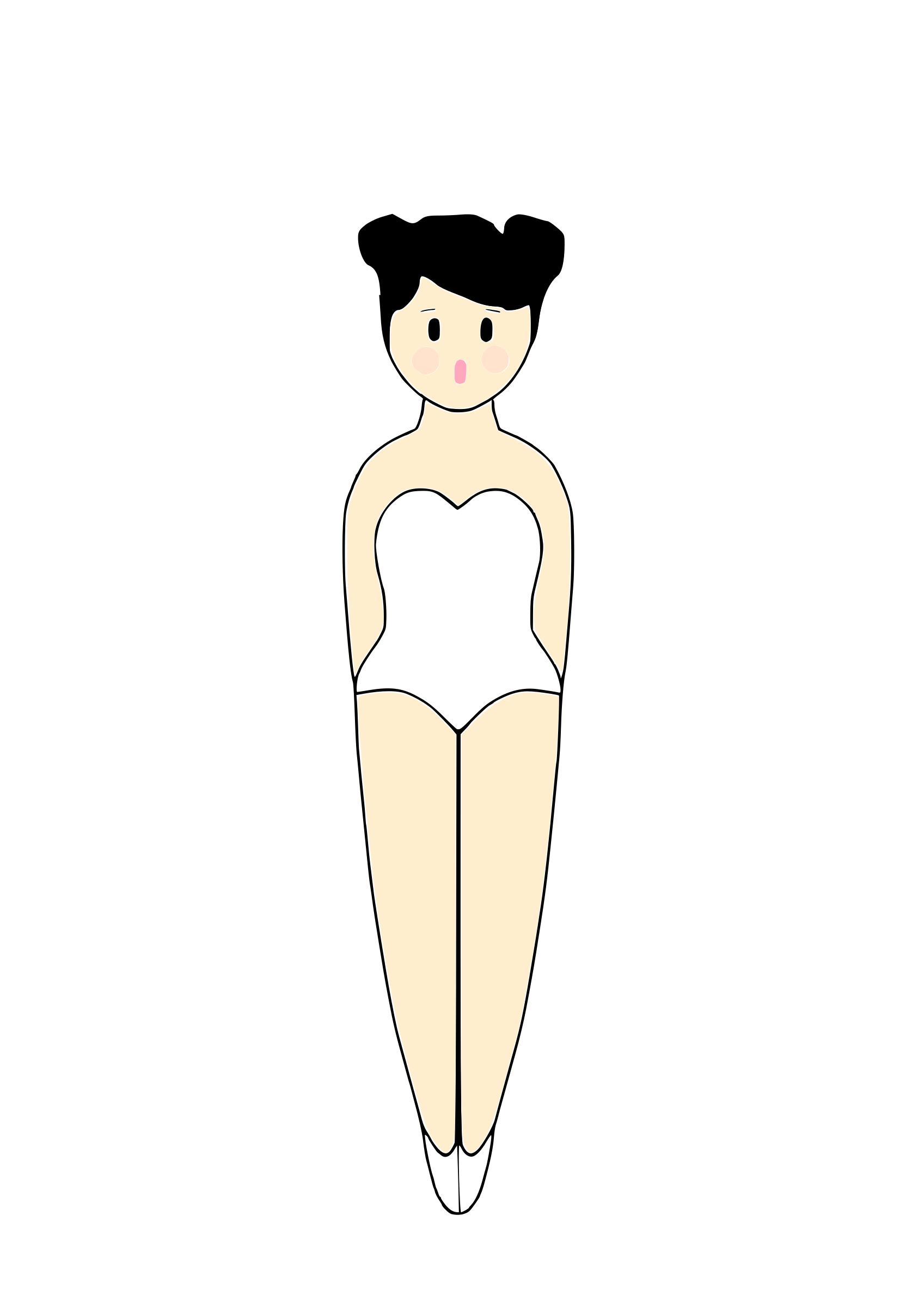 1697x2400 Ballerina Pencil Pal In Bathing Suit Icons Png