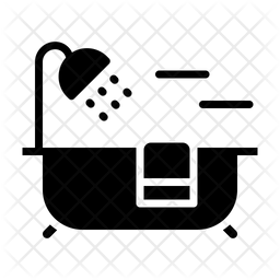 256x256 Bathroom Icon Of Glyph Style