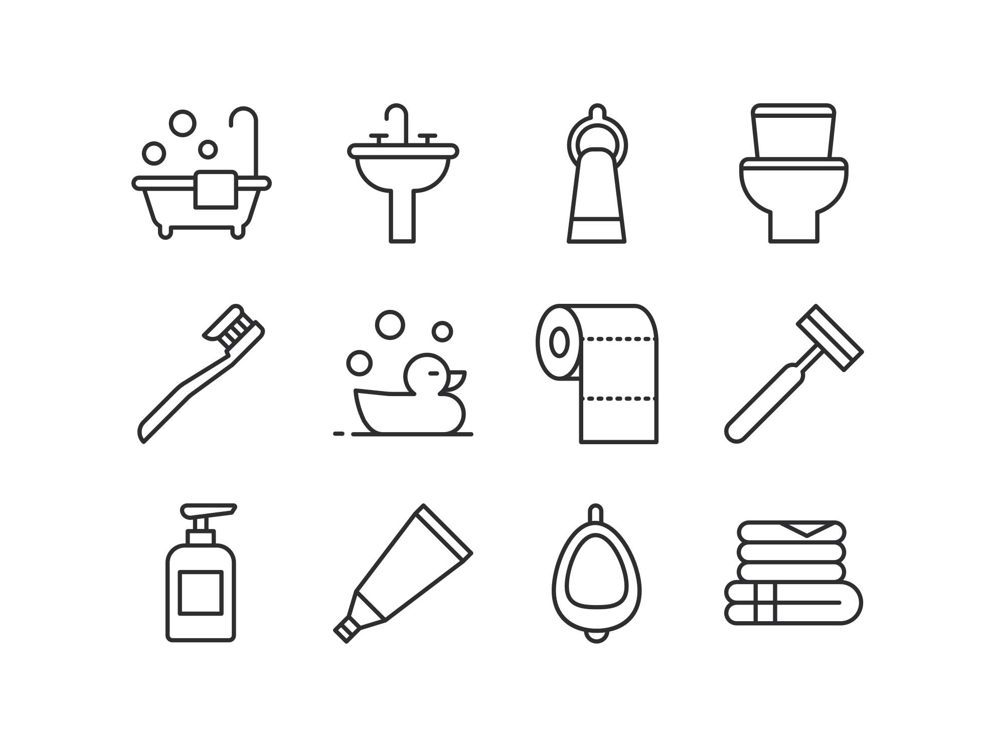 2000x1472 Free Bathroom Icons