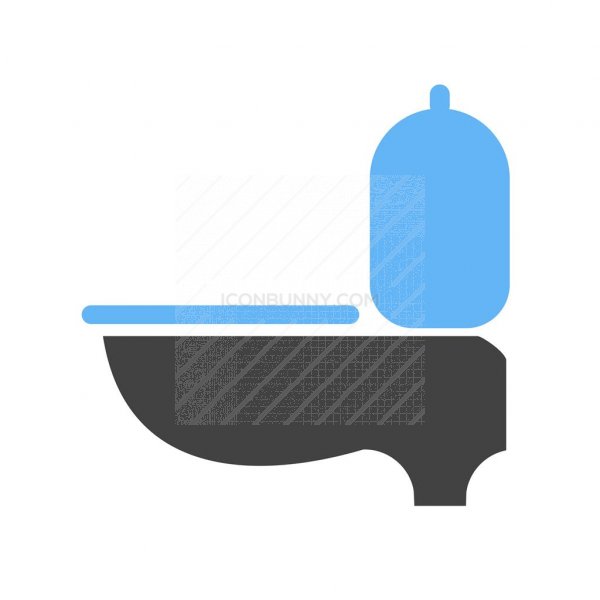 600x600 Toilet Seat Blue Black Icon