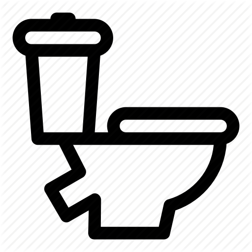 512x512 Bathroom, Draining Angle, Pan, Toilet Icon