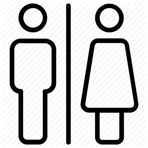 512x512 Bathroom, Female, Male, People, Sign, Toilet Icon