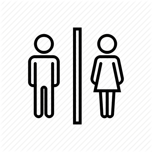 512x512 Bathroom, Man, Toilet, Woman Icon