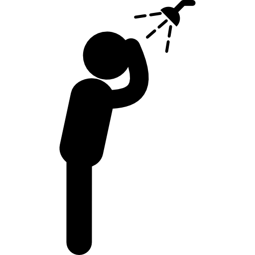 512x512 Bathroom, Head, Shower, Standing, Men, Bath, People, Man