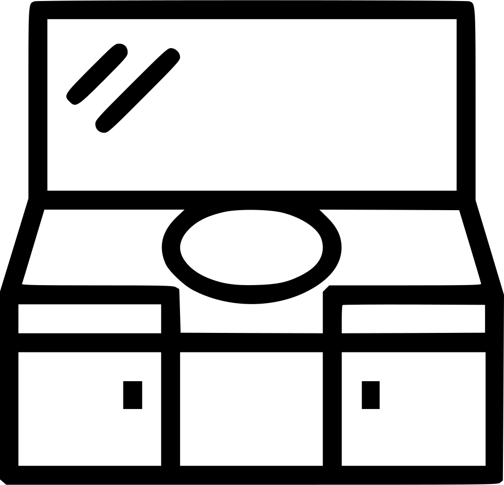 980x944 Bathroom Sink Mirror Furniture Png Icon Free Download