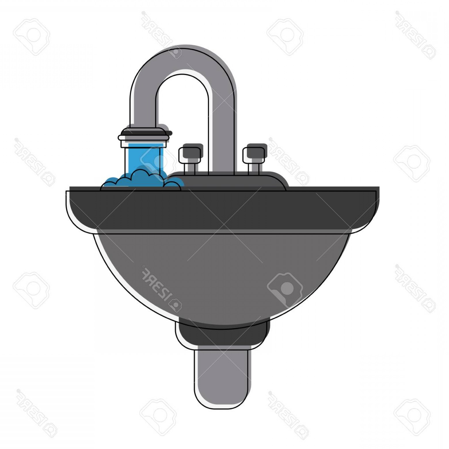 Bathroom Sink Icon at Vectorified.com | Collection of Bathroom Sink ...