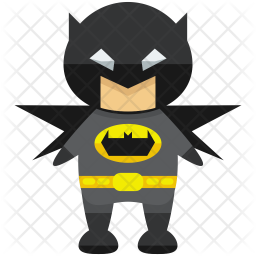 256x256 Batman Icon Of Flat Style