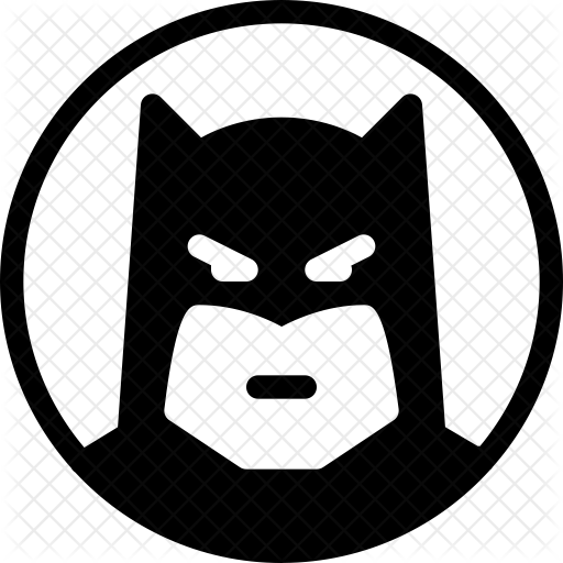 512x512 Batman Icon Of Glyph Style