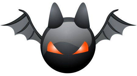 450x250 Creepy Bat Icon Facebook Symbols Halloween, Thanksgiving, New