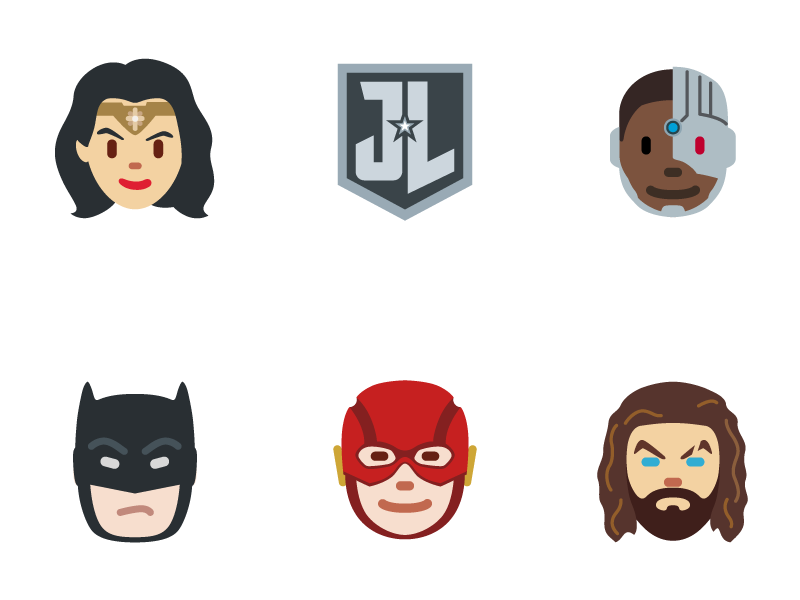 800x600 Official Justice League Twitter Emoji