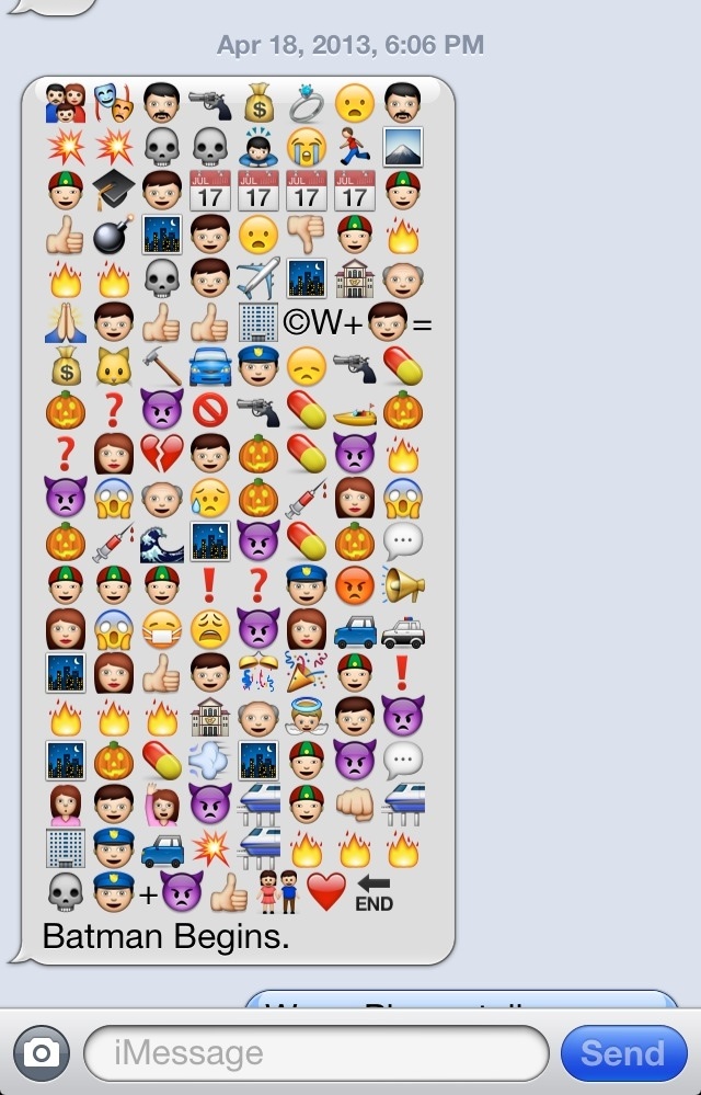 640x999 Batman Begins Told Via Emoji Batman