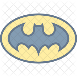 256x256 Batman Icon Of Colored Outline Style