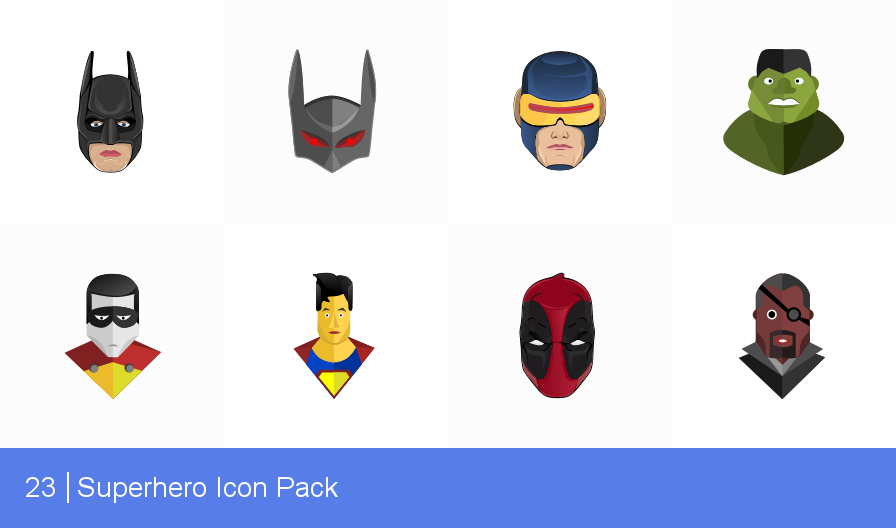896x528 Download Superhero Icon Pack