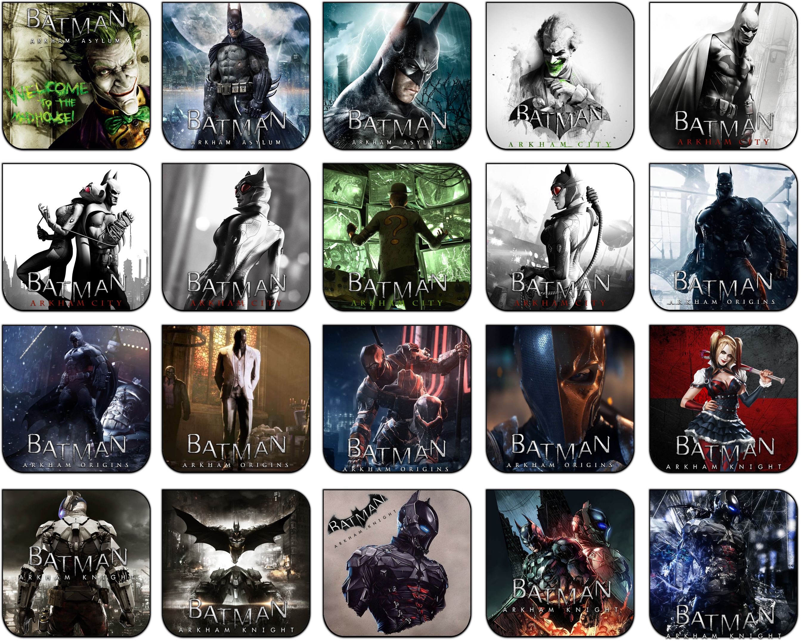2687x2152 Batman Icon Pack Png