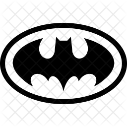 256x256 Batman Icon Of Glyph Style