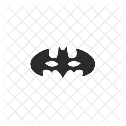 256x256 Batman Mask Icon Of Glyph Style