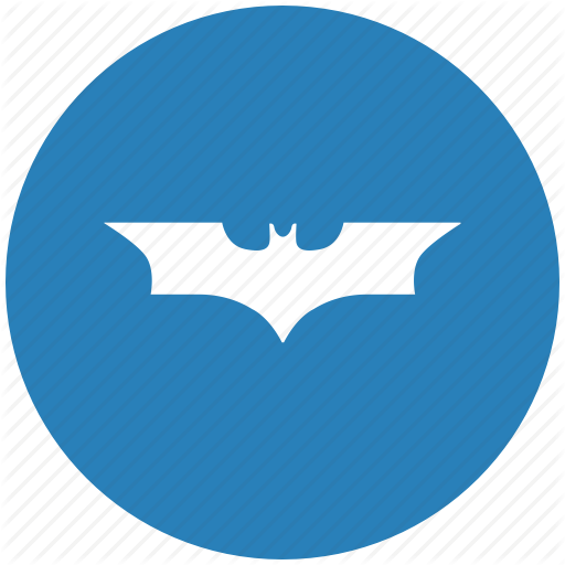512x512 Bat, Batman, Blue, Comics, Round Icon