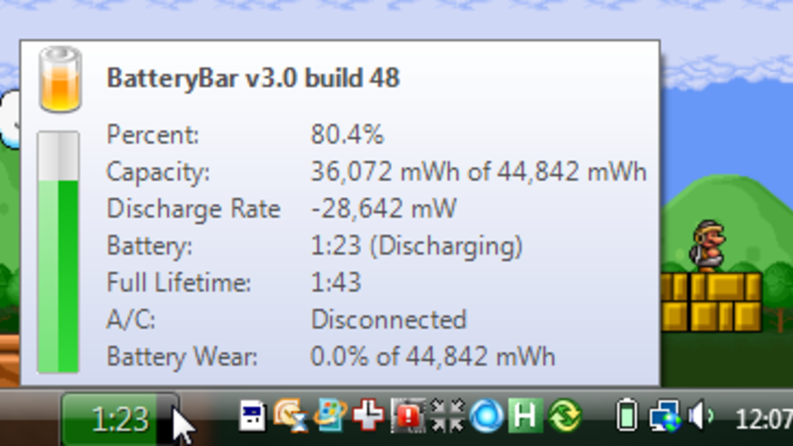 1600x900 Batterybar Adds A Power Meter To The Taskbar