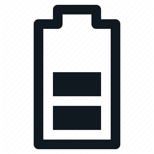 512x512 Bar, Battery, Half, Potrait Icon