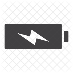 256x256 Battery Charging Icon Of Glyph Style