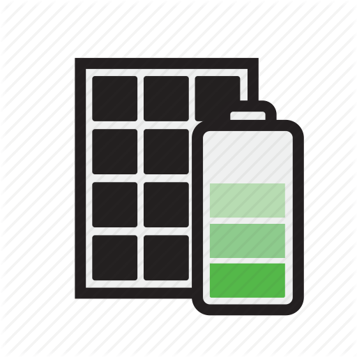 512x512 Battery, Electricity, Home, Panel, Power, Solar, Storage Icon