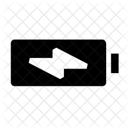 256x256 Charging Battery Icon Of Glyph Style