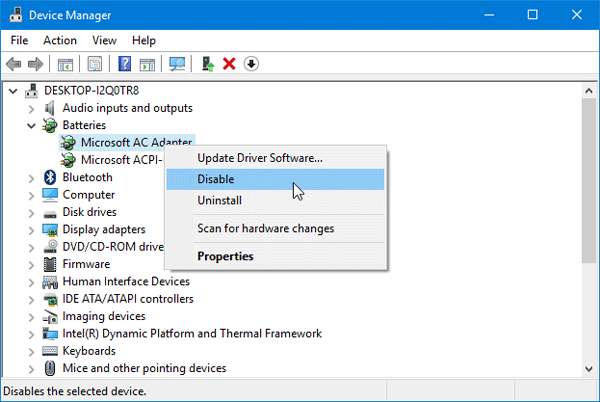 600x402 Battery Icon Missing From Taskbar Power Button Setting Grayed Out