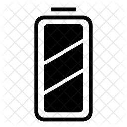 256x256 Battery Icon Of Glyph Style