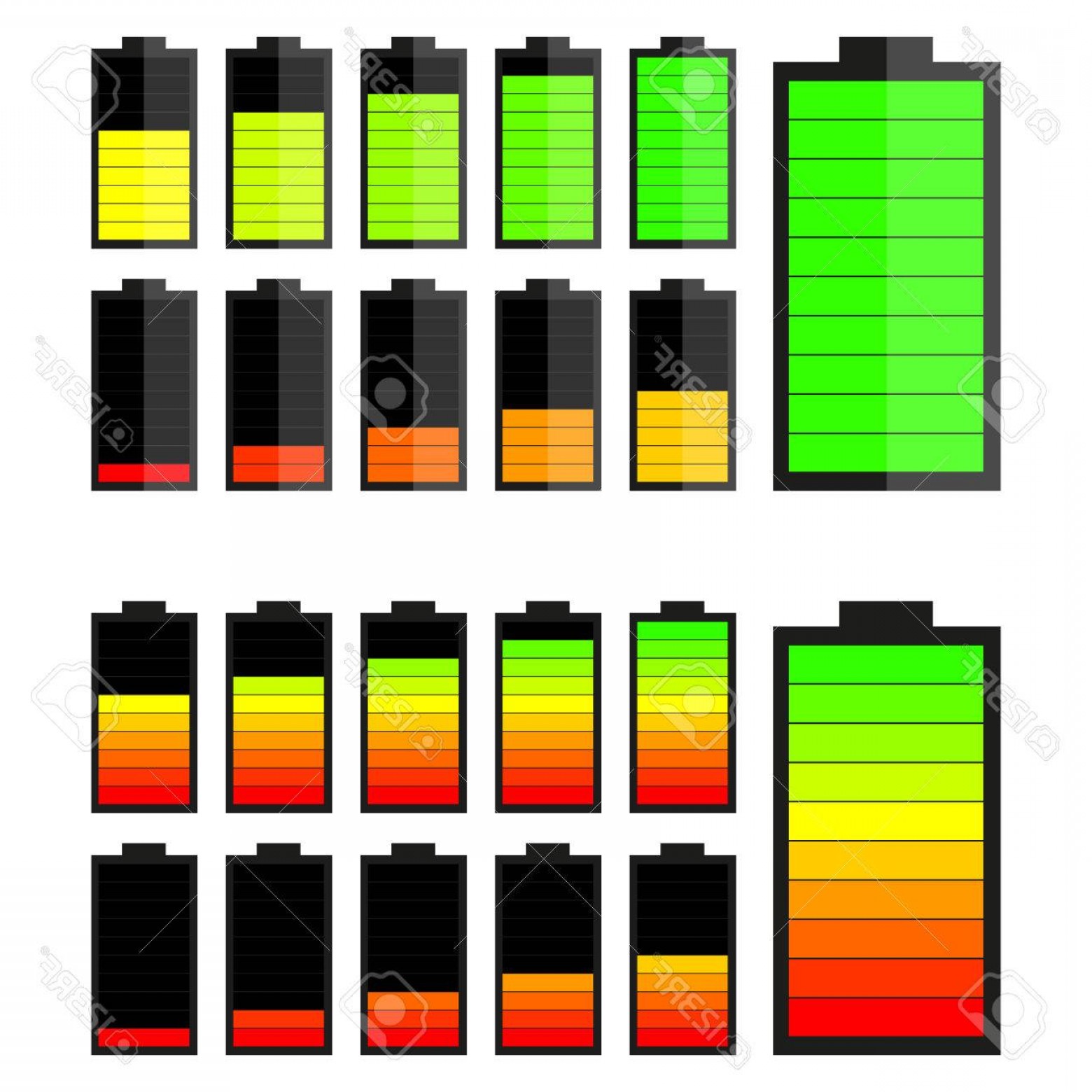 Battery Level Icon at Vectorified.com | Collection of Battery Level