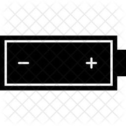 256x256 Battery Level Icon Of Glyph Style