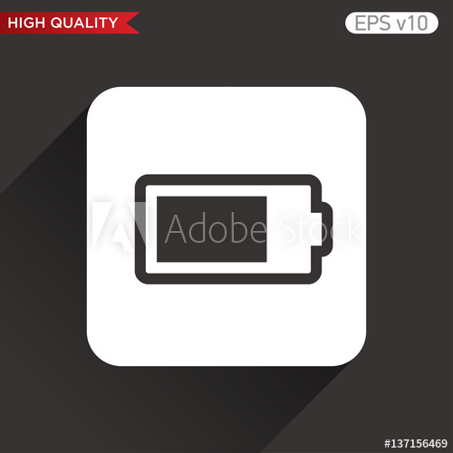 500x500 Battery Level Icon Button With Battery Level Icon Modern Ui