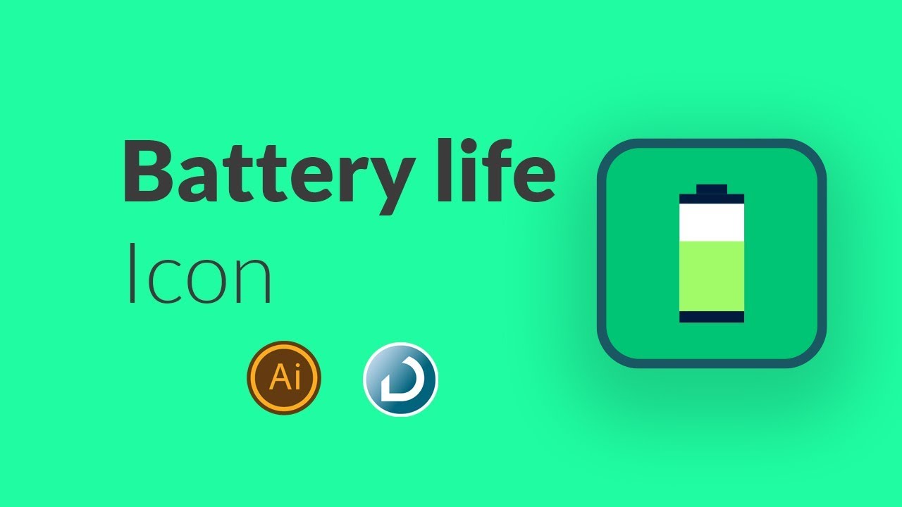 1280x720 Battery Life Icon Design