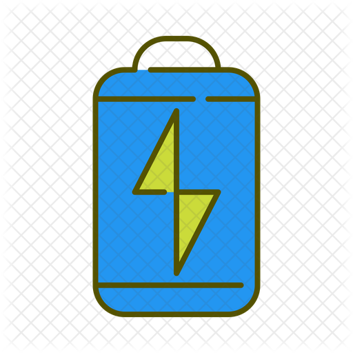 512x512 Battery Power Icon Of Colored Outline Style