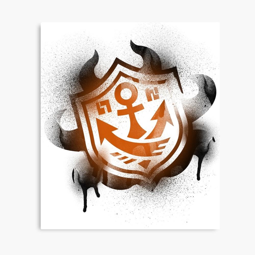1000x1000 Splatoon Inspired Graffiti Ranked Battle Icon Canvas Print