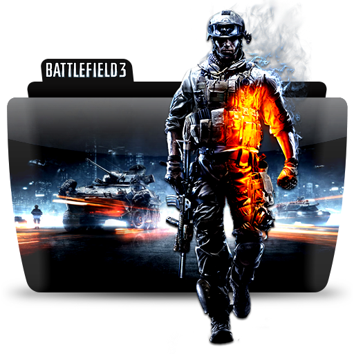512x512 Colorflow Game Folder Icon Battlefield