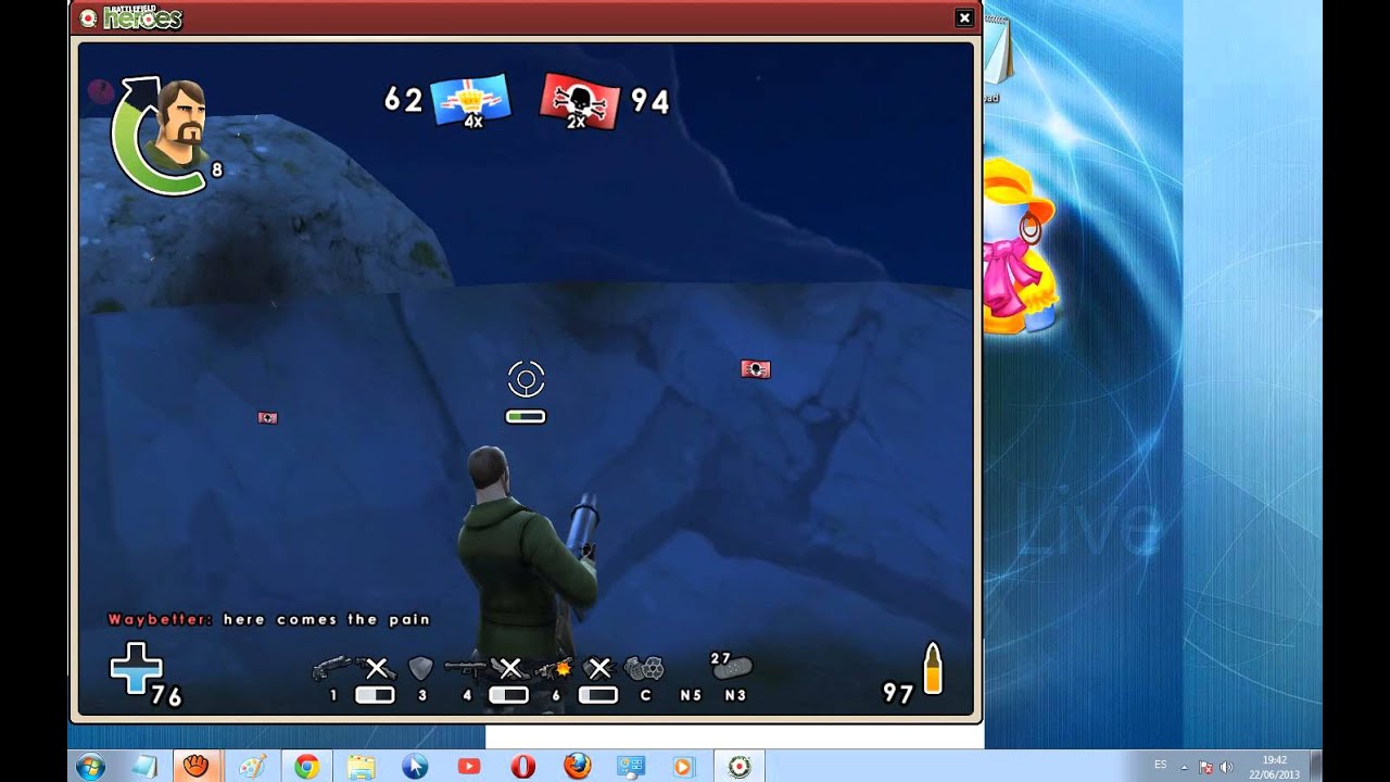 1280x720 Battlefield Heroes Gunner Gameplay